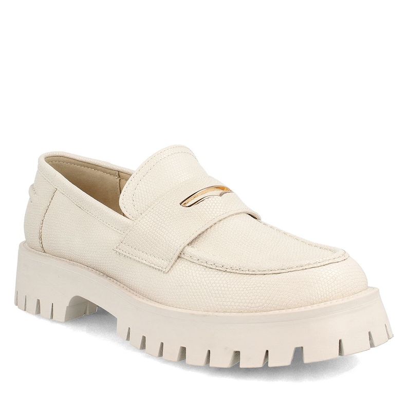 Mocasin Mujer Bata Gina Blanco-0