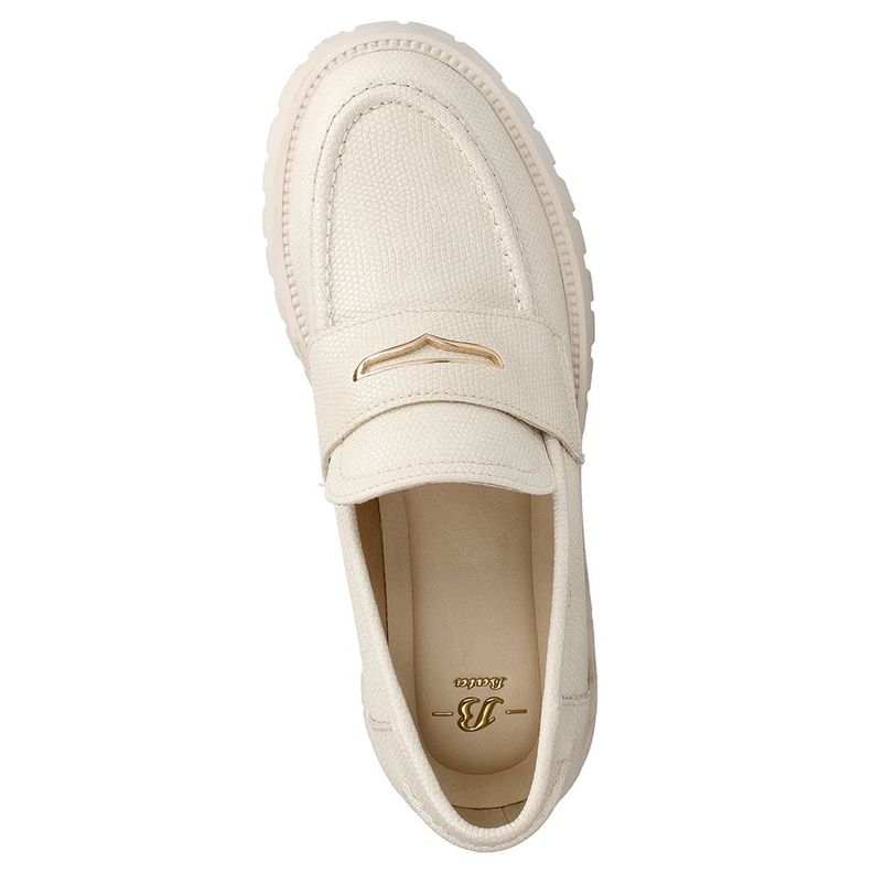 Mocasin Mujer Bata Gina Blanco-5
