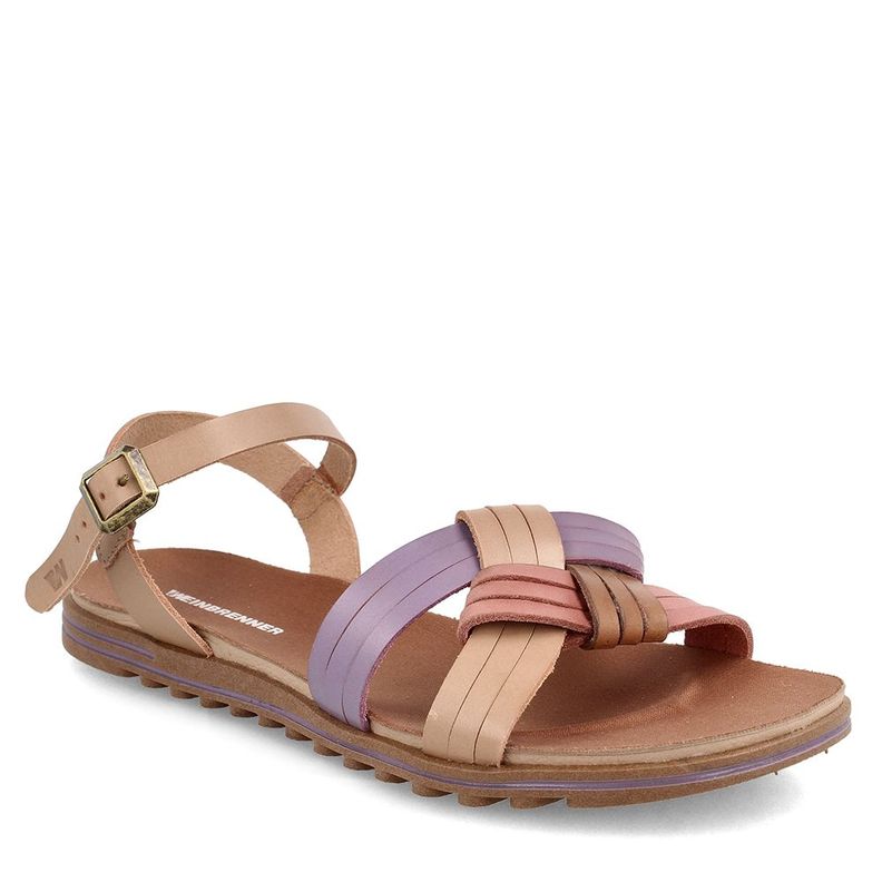 Sandalia Mujer Weinbrenner Manaos Morado - Café-0