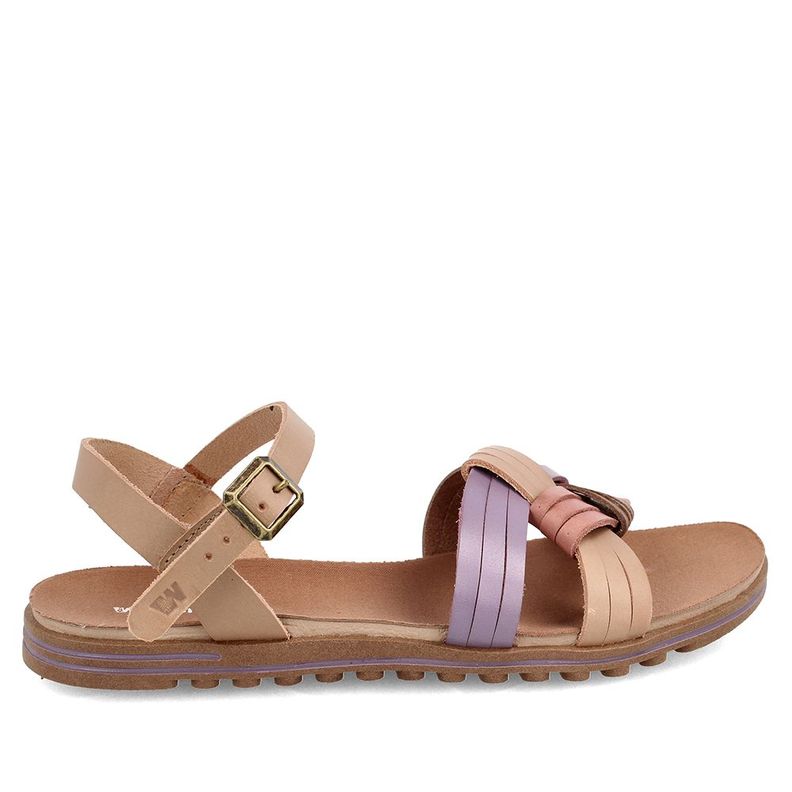 Sandalia Mujer Weinbrenner Manaos Morado - Café-4