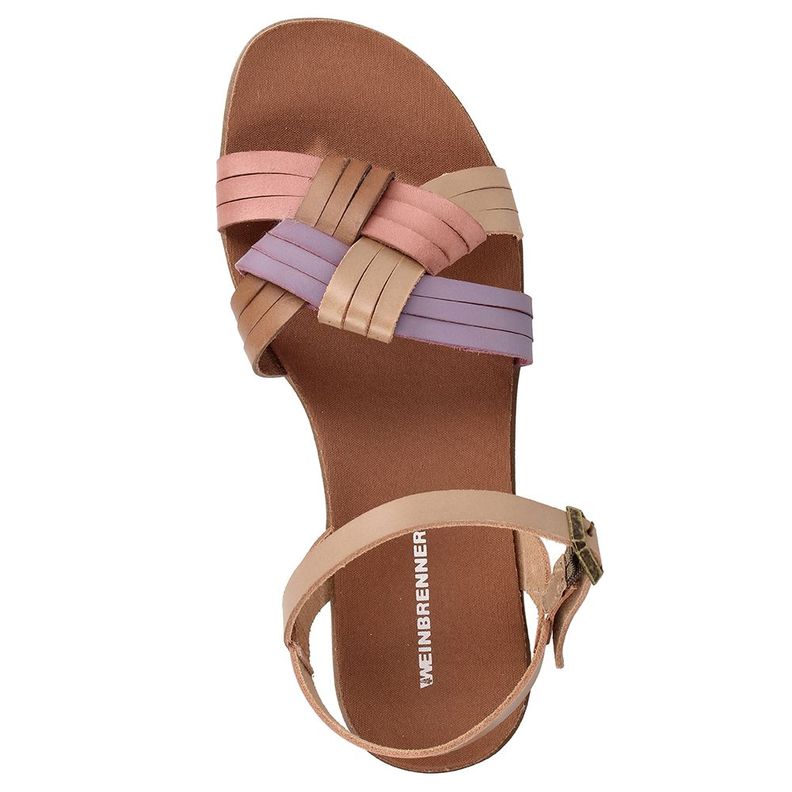 Sandalia Mujer Weinbrenner Manaos Morado - Café-5