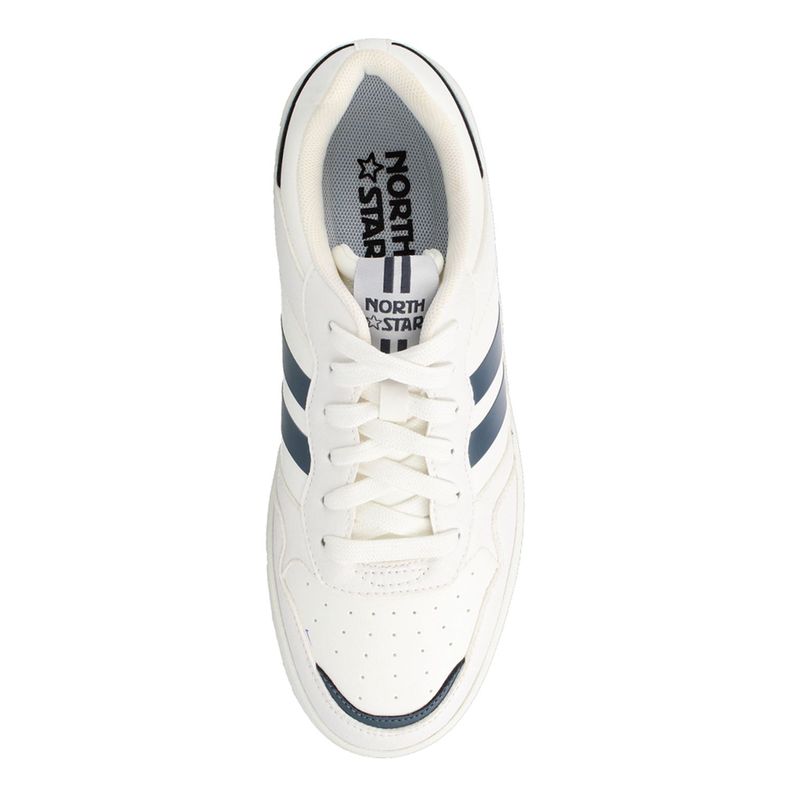 Zapatilla Mujer North Star Hem Blanco-Azul-3