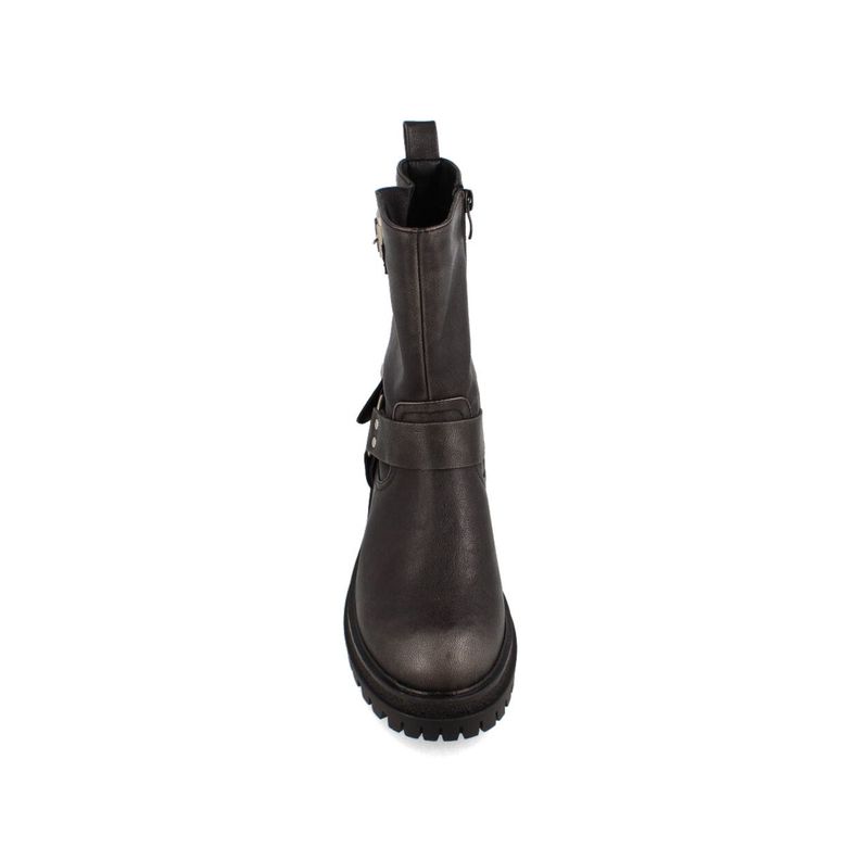 Botín Mujer Bata Red Label Biker Gris-6