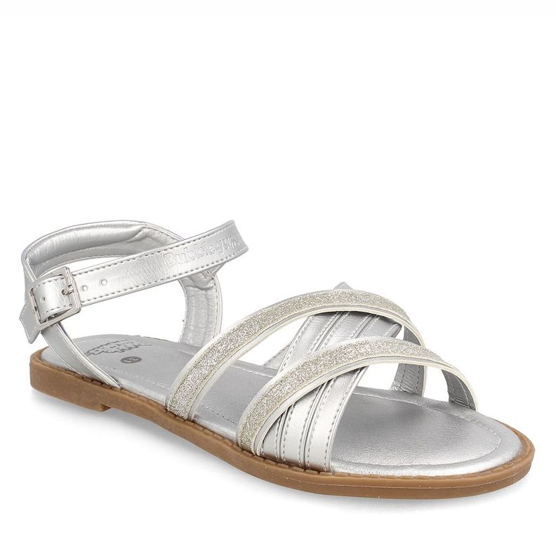 Sandalia  Niña Bubblegummers Beyonce Plateado-0