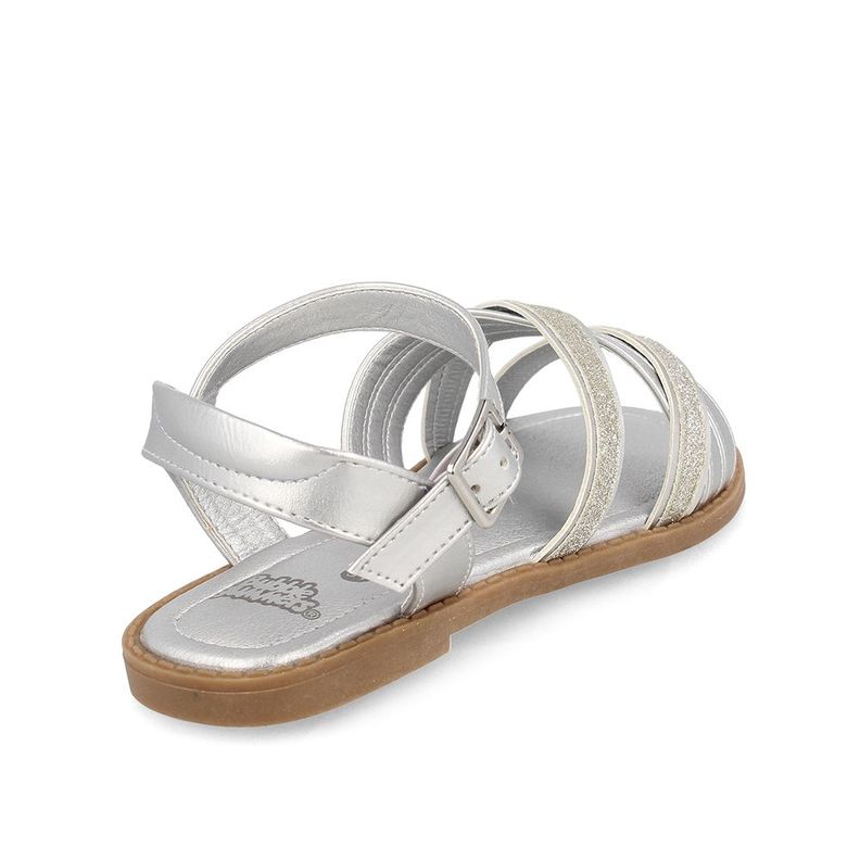 Sandalia  Niña Bubblegummers Beyonce Plateado-3