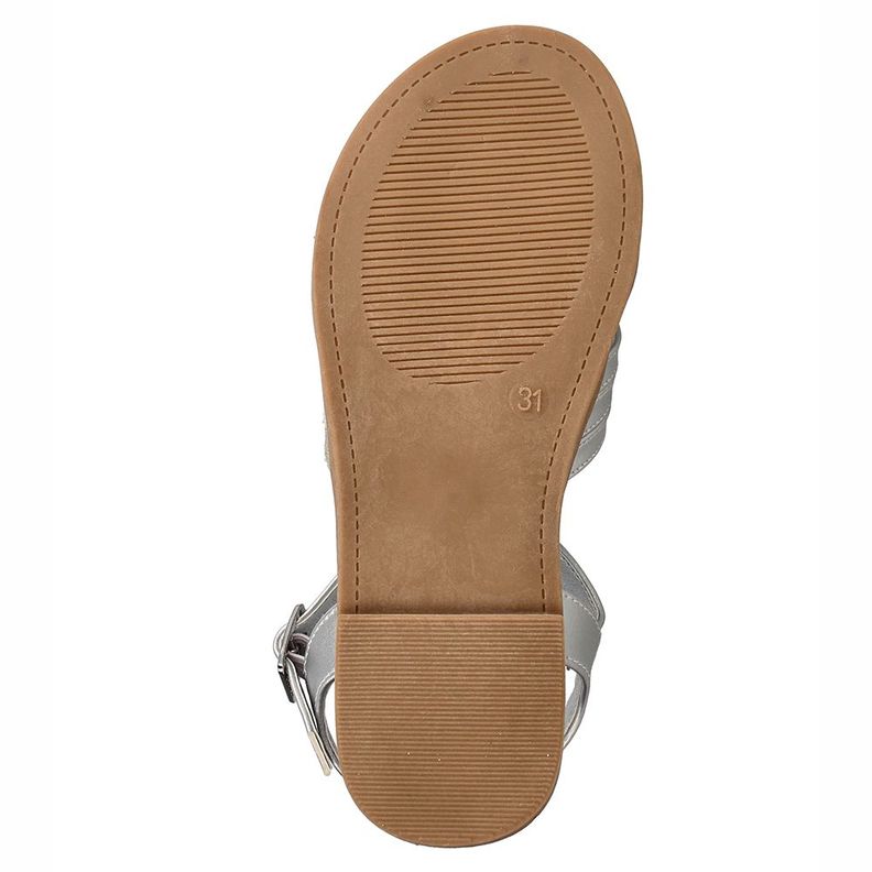Sandalia  Niña Bubblegummers Beyonce Plateado-6