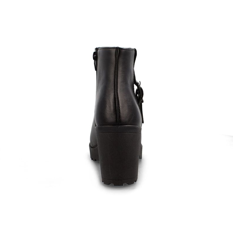 Botín Mujer Bata Maru Negro-4