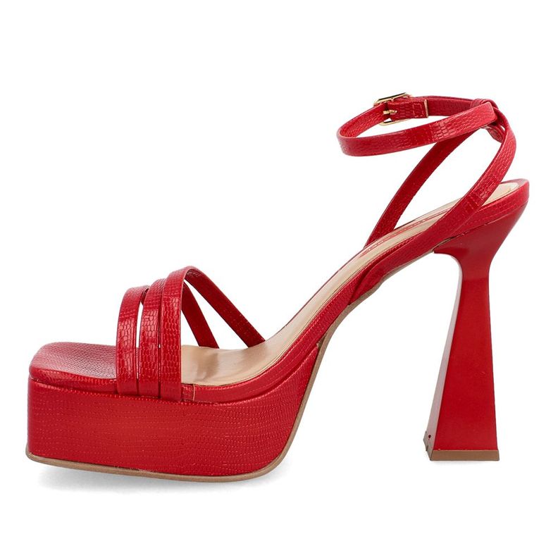 SANDALIA MUJER BATA LOTO ROJO-1