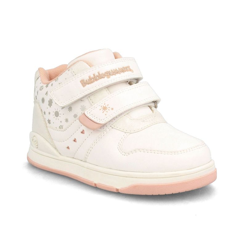 Botín Niña Bubblegummers Cody Blanco- Rosado-1