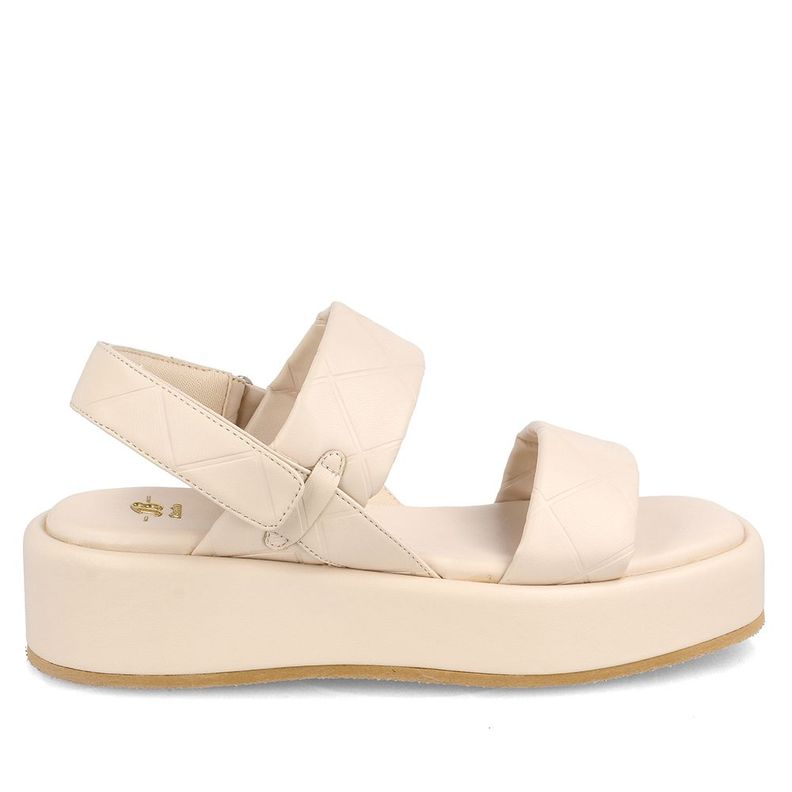 Sandalia Mujer Bata Crystal Blanco-4