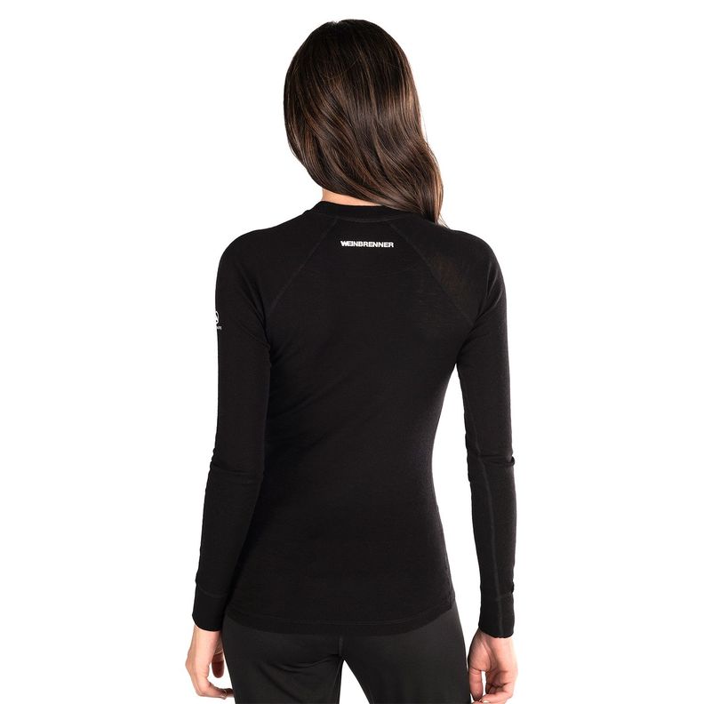 Primera Capa Mujer Weinbrenner First Layer Merino Negro-1