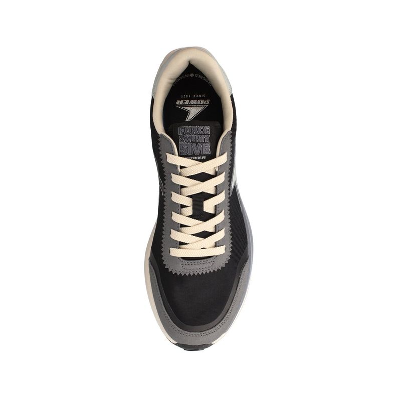 Zapatilla Hombre Power Force 25 Retoro Negro-Gris-3