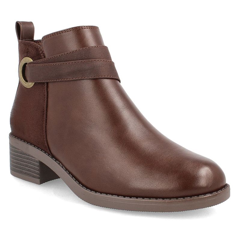 Botín Mujer Bata Milena Chocolate-0