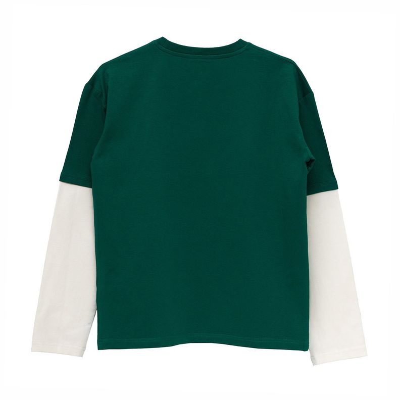 Poleras Manga Larga Niño Bubblegummers Tunez Verde-1