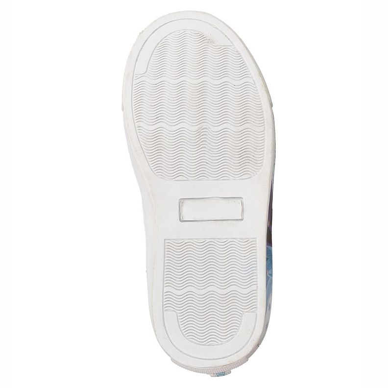 Zapatilla Niña Bubblegummers Luces Frozen Disney Blanco-Celeste-6