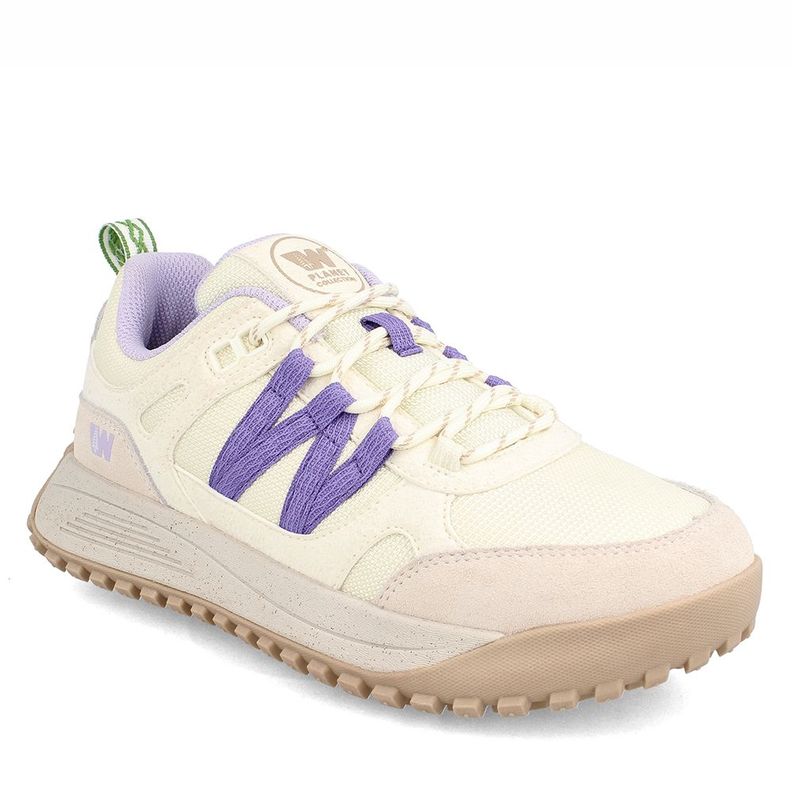 Zapatilla Mujer Weinbrenner Banff Cc Blanco - Morado-0
