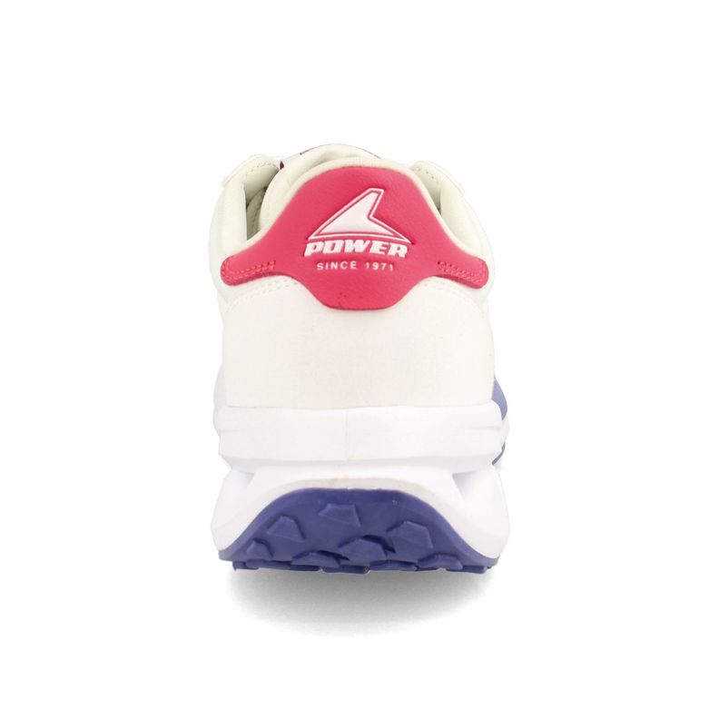 Zapatilla Mujer Power Force 25 Retoro Blanco-Fucsia-2