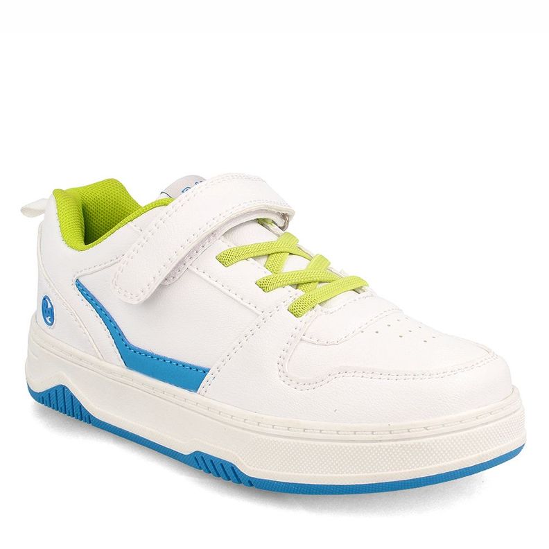 Zapatilla Niña Bubblegummers Centennial  Blanco-Celeste