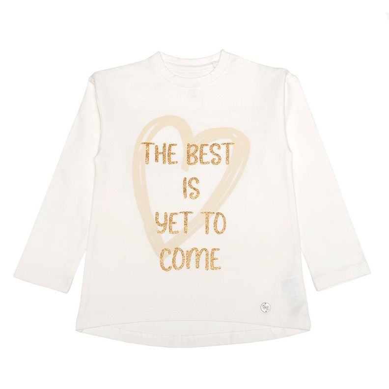 Polera Manga Larga Niña Bubblegummers Pia Crema Teens-0
