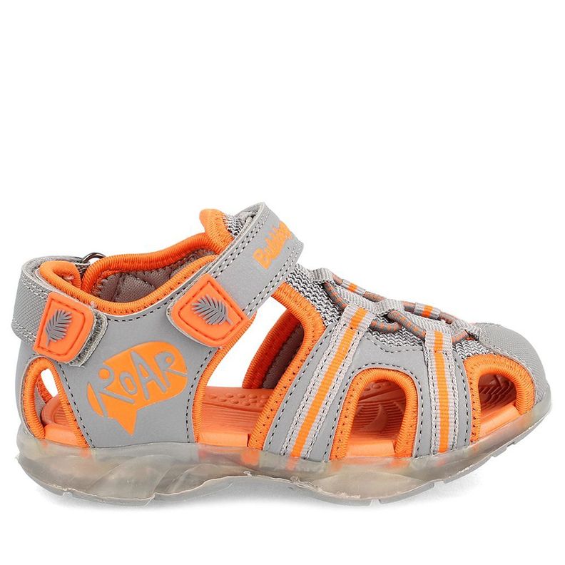 SANDALIA NIÑO BUBBLEGUMMERS UNAI GRIS OSCURO 16 - 21-4