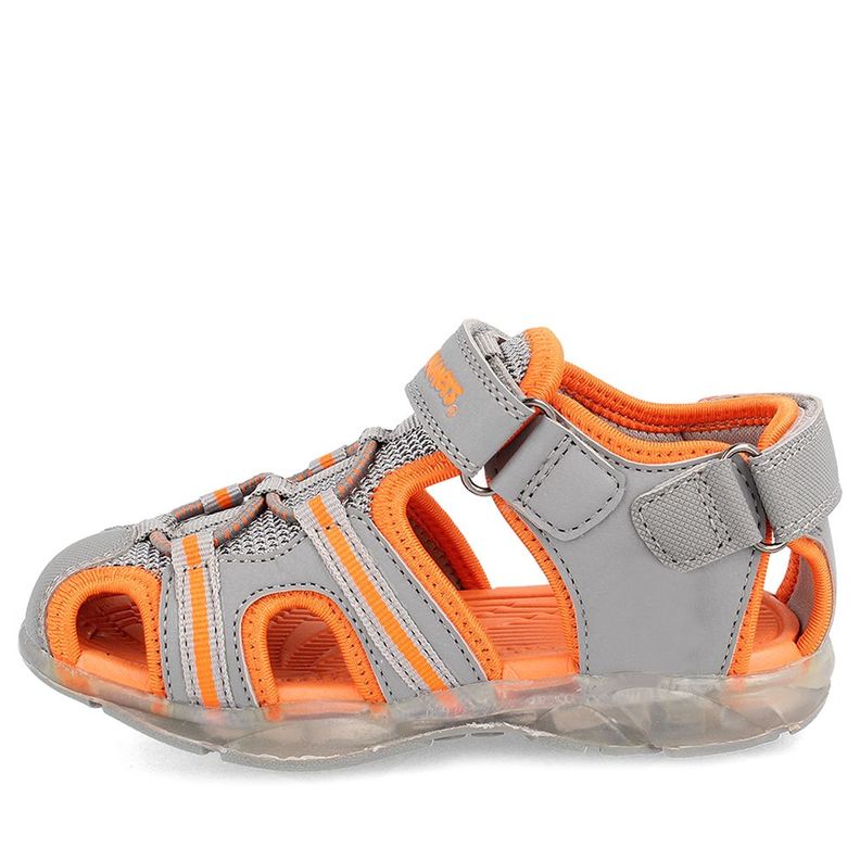 SANDALIA NIÑO BUBBLEGUMMERS UNAI GRIS OSCURO 16 - 21-1