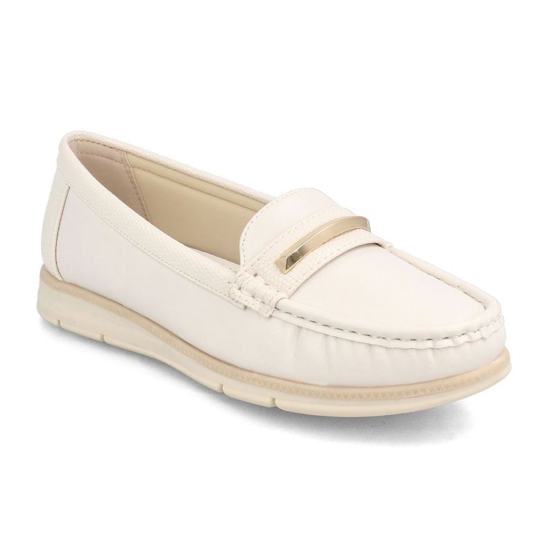 Ballerina Mujer Bata Comfit Rita Blanco-1