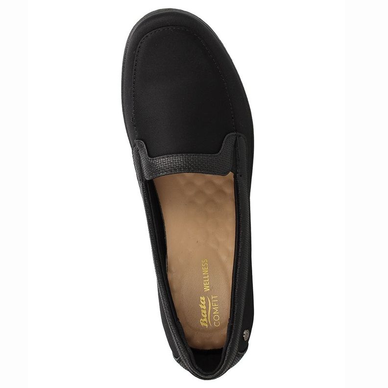 Mocasin Mujer Bata Tali Negro I-5