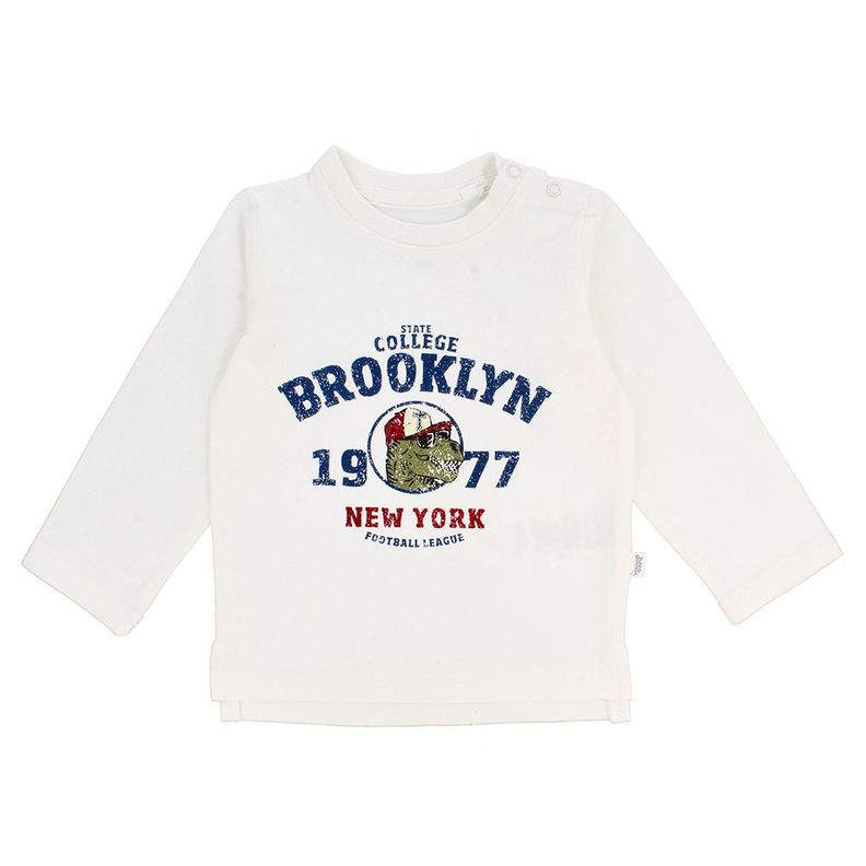 Polera Manga Larga Niño Bubblegummers Mateo Crema-0