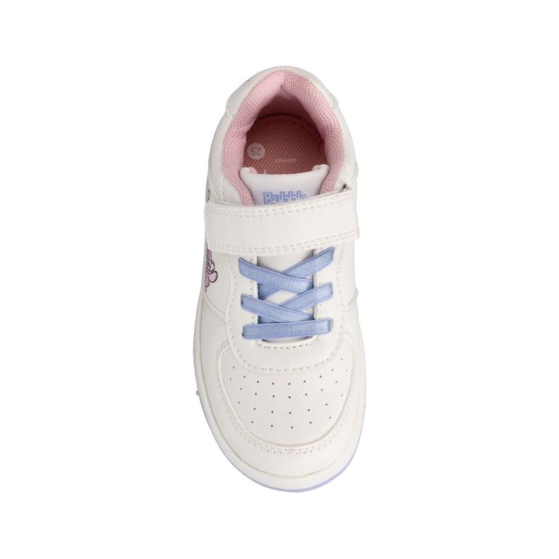 Zapatilla Niña Bubblegummers Stitch Blanco- Rosado-3