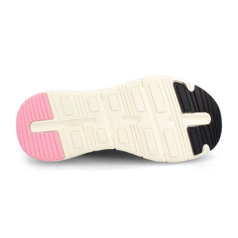 Zapatilla Mujer Power Helca Slip Negro-Rosado-4