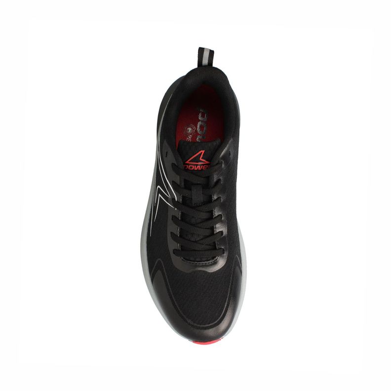Zapatilla Hombre Power Duofoam Max 500 Delux Negro-Rojo-3