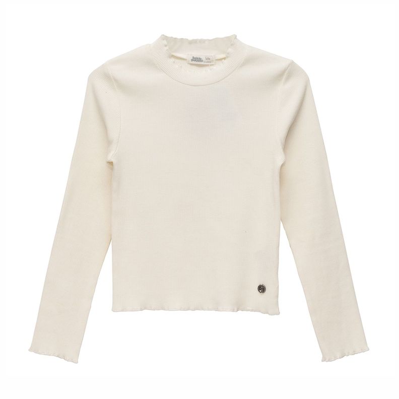 Poleras Manga Larga Niña Bubblegummers Sierra Crema-0