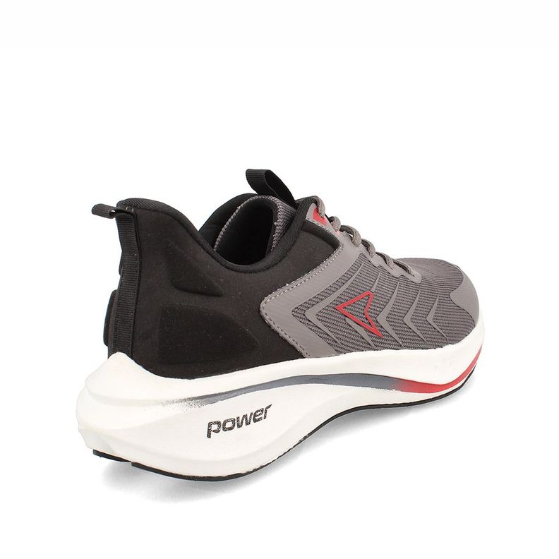 Zapatilla Hombre Power Swift Gris-Rojo-3