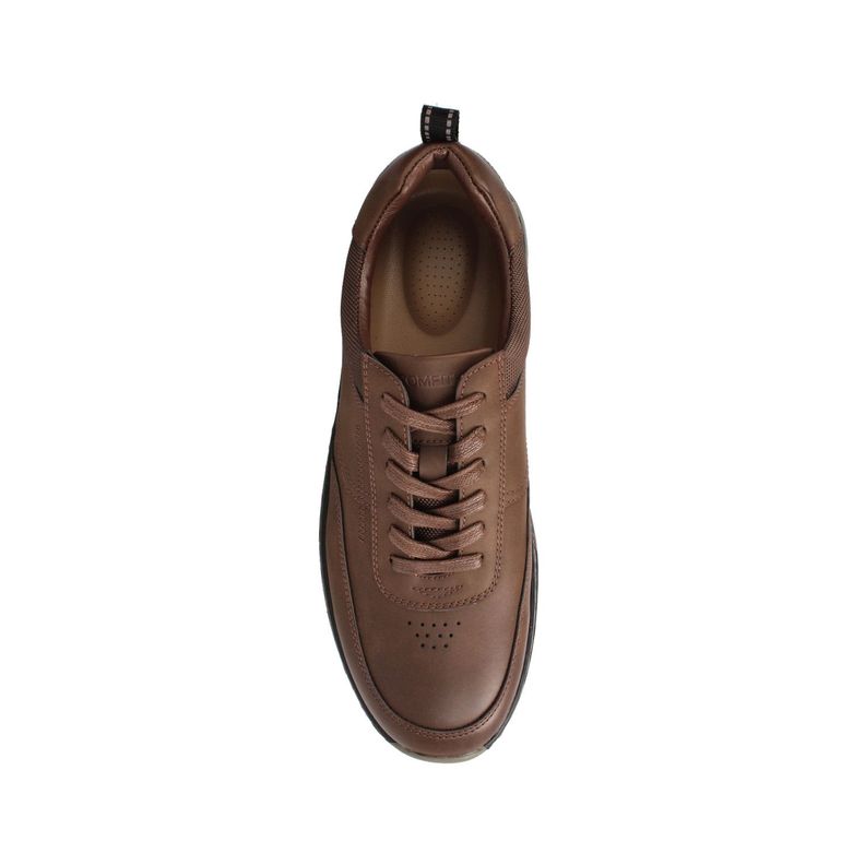 Zapato Hombre Bata Comfit Pan Cafe Oscuro con Cordon-7