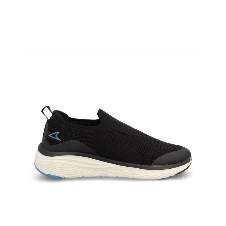 Zapatilla Hombre Power Helca Slip Negro-Blanco-0