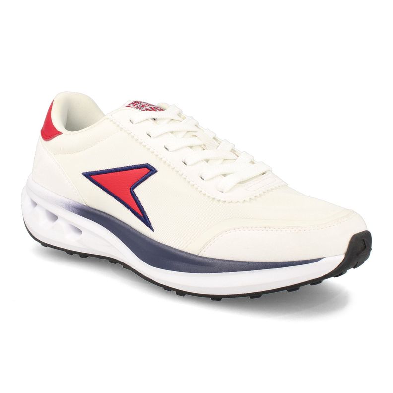 Zapatilla Hombre Power Force 25 Retoro Blanco-Rojo-1