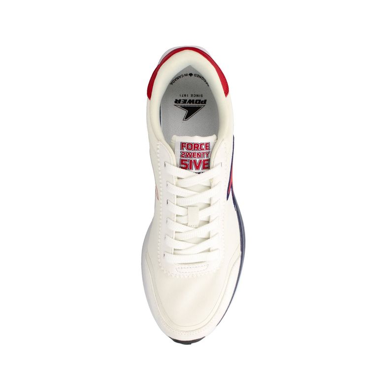 Zapatilla Hombre Power Force 25 Retoro Blanco-Rojo-3