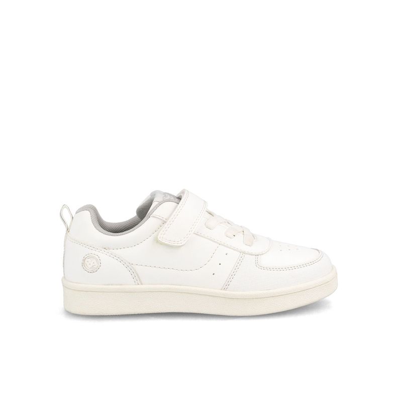 Zapatilla Escolar Niña Bubblegummers Clavel  Blanco-0