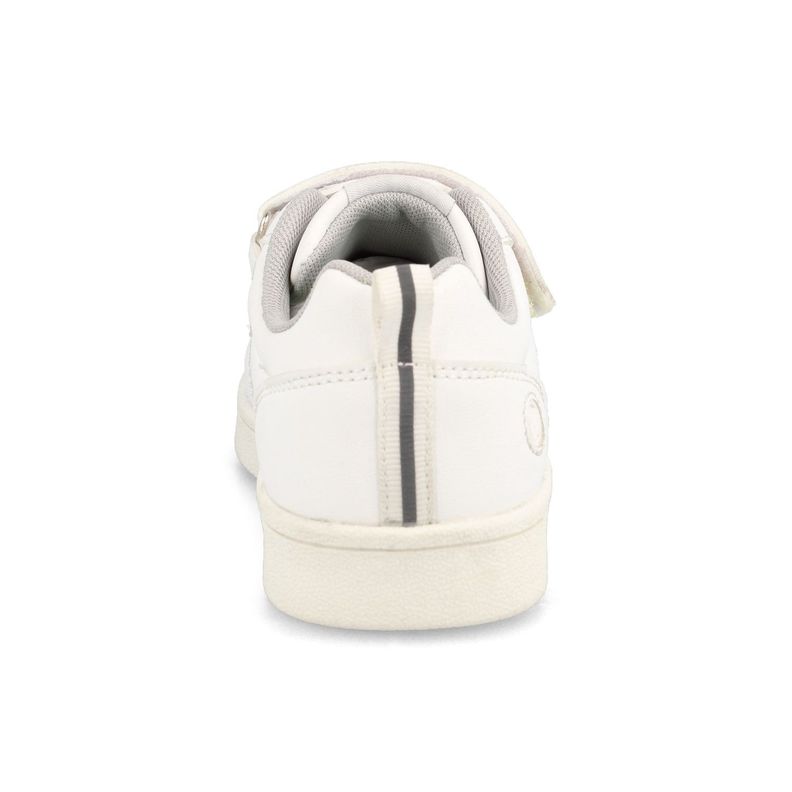 Zapatilla Escolar Niña Bubblegummers Clavel  Blanco-2
