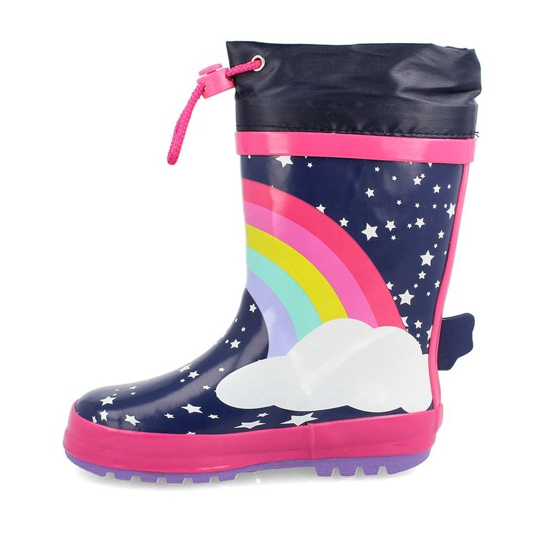 BOTA DE AGUA NIÑA BUBBLEGUMMERS UNICORN AZUL -FUCSIA 26-29-1