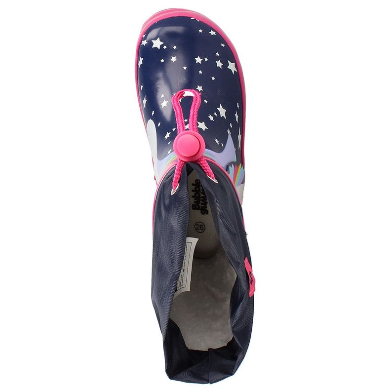 BOTA DE AGUA NIÑA BUBBLEGUMMERS UNICORN AZUL -FUCSIA 26-29-5