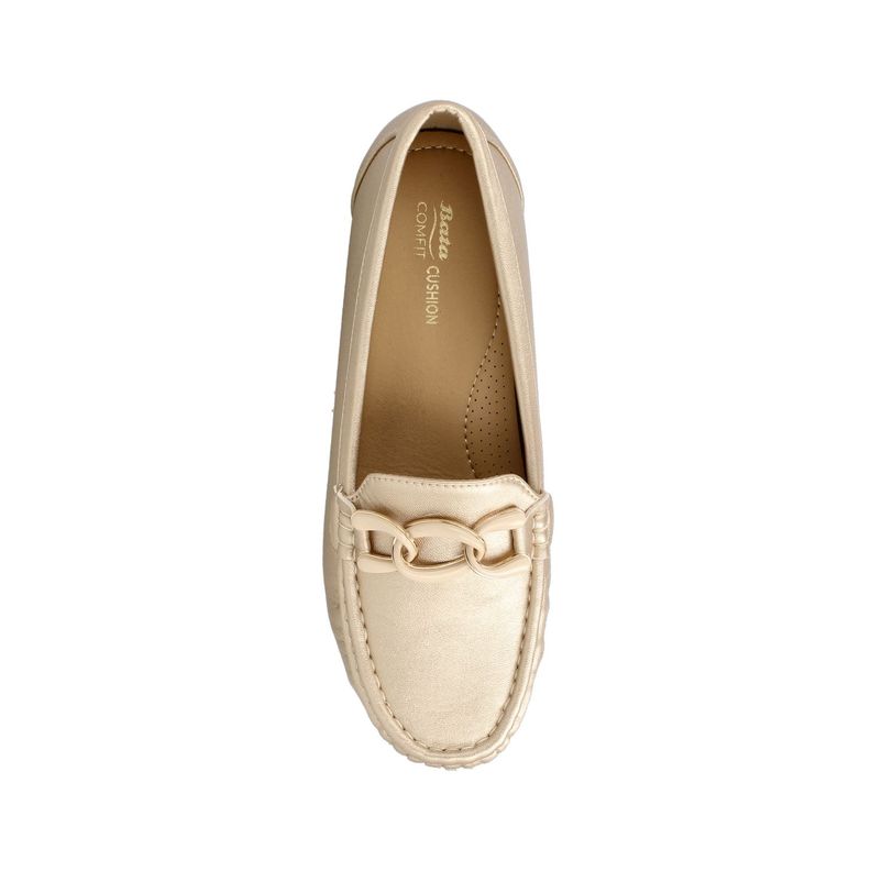 Mocasin Mujer Bata Comfit Cathina Champagne-7