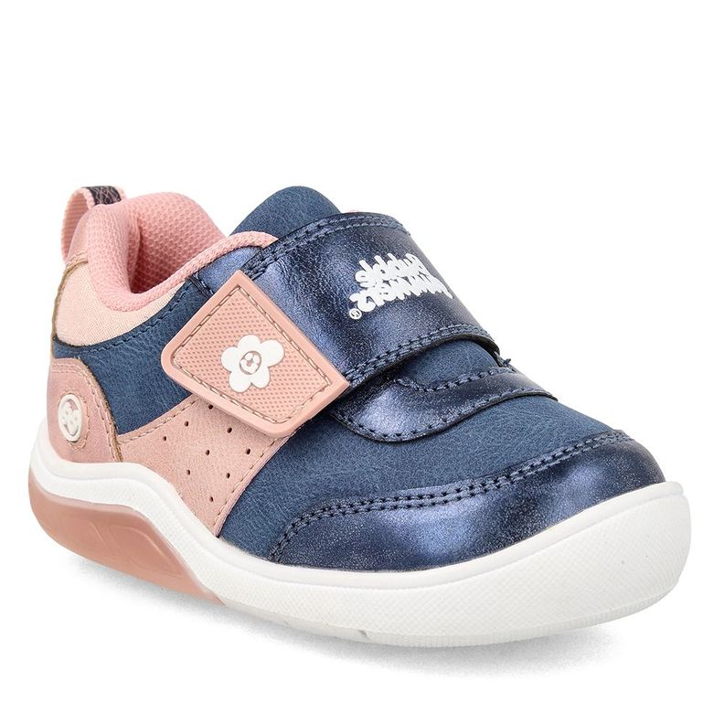 Zapatilla Niña Luces Bubblegummers Tokio Azul Marino-0