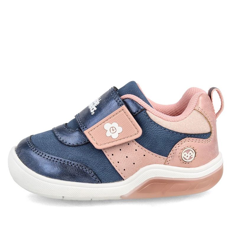Zapatilla Niña Luces Bubblegummers Tokio Azul Marino-1
