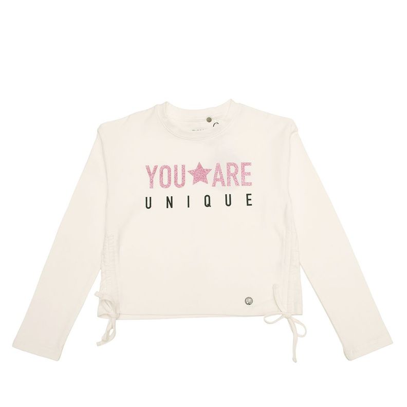 Polera Manga Larga Niña Bubblegummers Lilly Crema-0