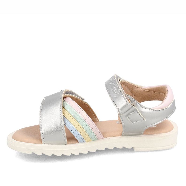 Sandalia  Niña Bubblegummers Trixie Plateado-1