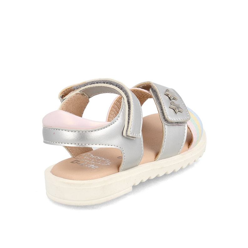 Sandalia  Niña Bubblegummers Trixie Plateado-3