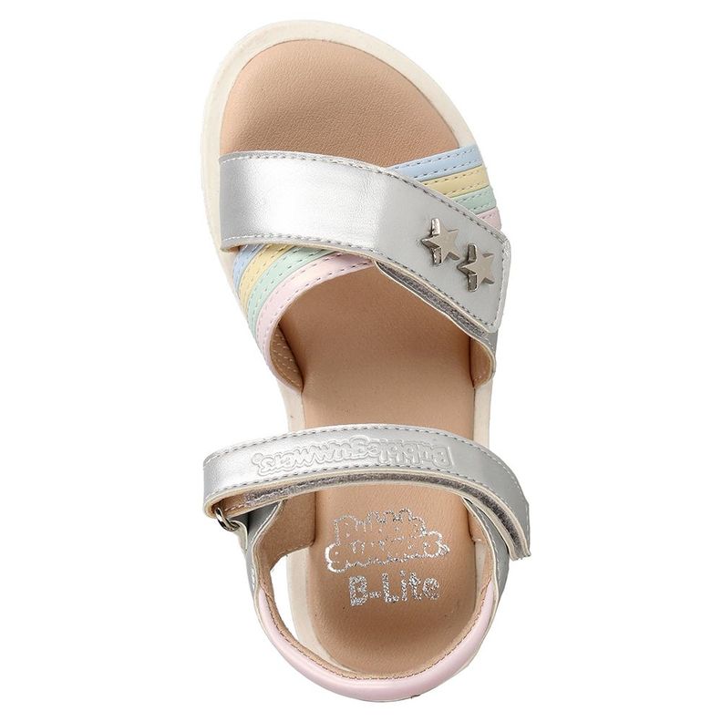 Sandalia  Niña Bubblegummers Trixie Plateado-5