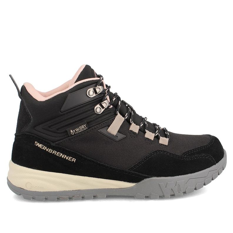 Botín Mujer Weinbrenner Beagle Whistler Mid Negro - Rosa-4