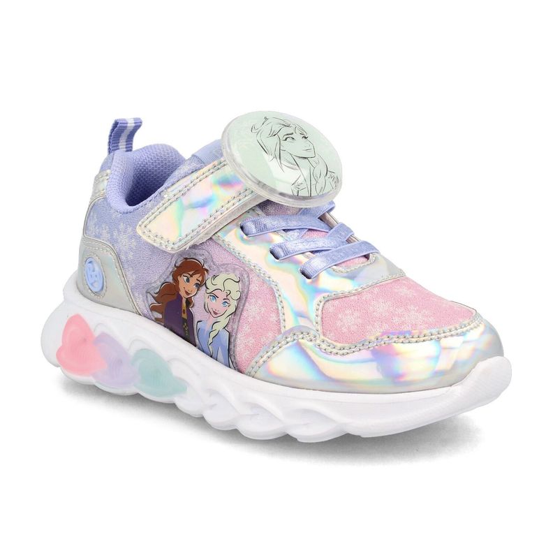 Zapatilla Niña Bubblegummers Elsa Blanco-Lila-1